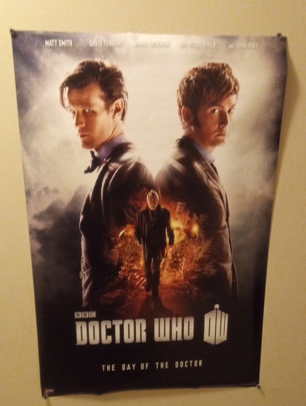 Doctor Who The Day of the Doctor Movie Poster - Black/Brown Tones